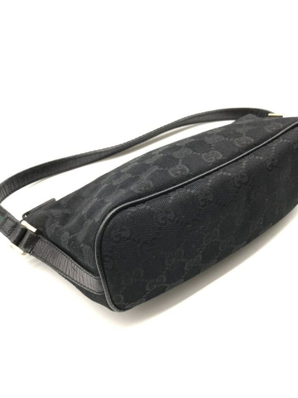Gucci GG Canvas Sherry Line Pouch Hand Black - Picture 6 of 10